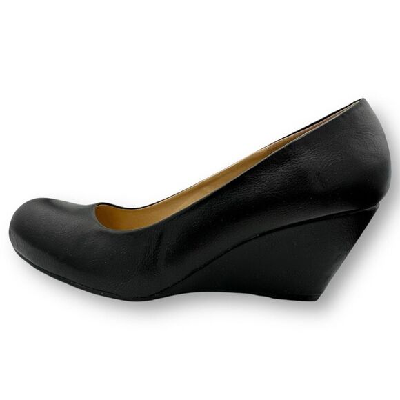 NWOT CL By Laundry Womens Nima Closed Toe Wedge Heels Black Size 10 - Picture 6 of 10